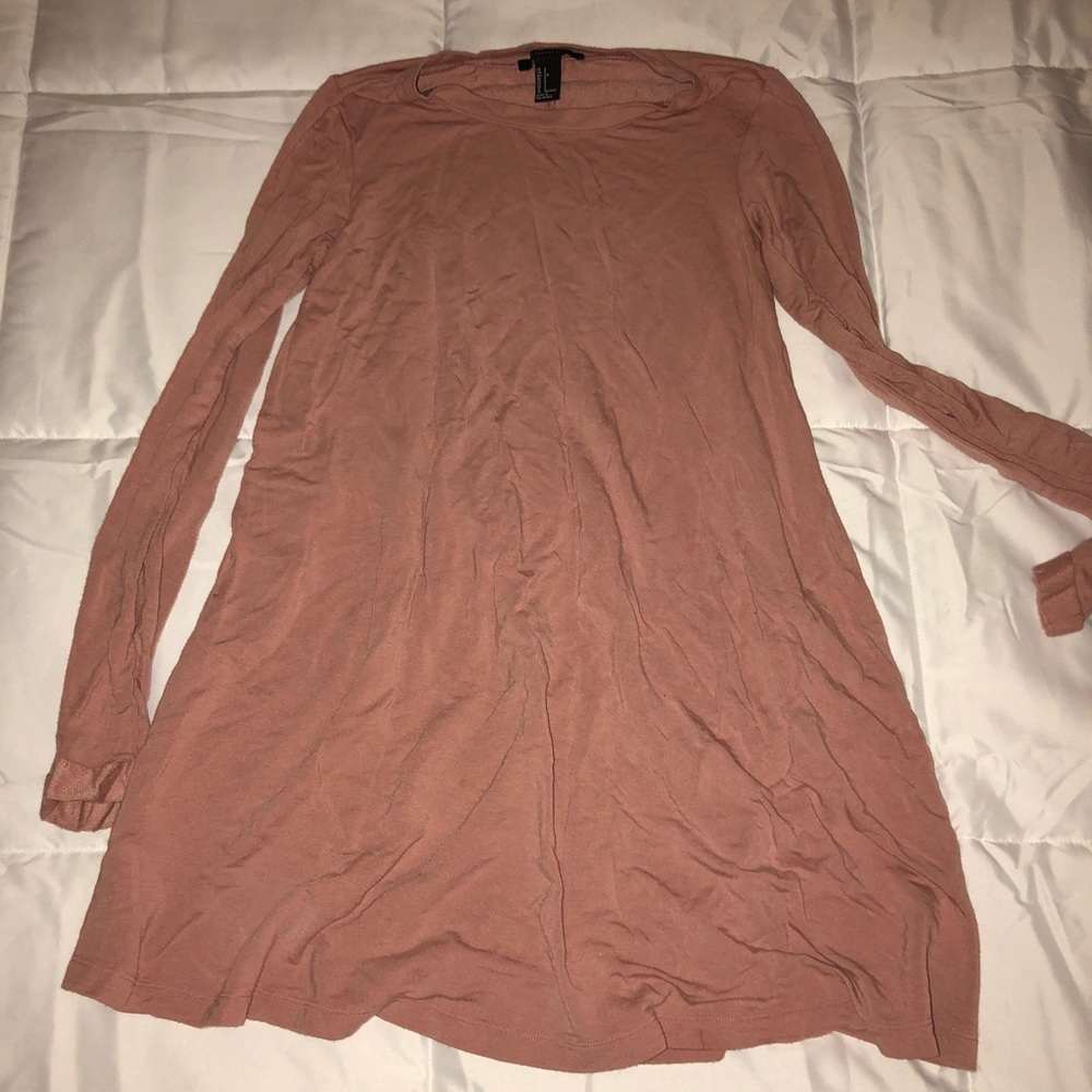 Forever 21 pink long sleeve dress